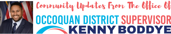 Newsletter header for Occoquan District Supervisor Kenny Boddye